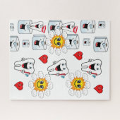 パズルトイレ紙歯歯ブラシハート日 ジグソーパズル (横)