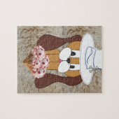 パズルドッグストロベリーアイスクリーム ジグソーパズル (横)