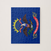 パズルノースダコタ州旗州 ジグソーパズル (縦)