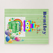 パズルハッピーセントパトリックの日ハッピーバースデー ジグソーパズル (横)