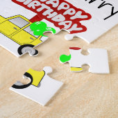 パズルハッピーバースデーアリゲーターケーキ ジグソーパズル (側面)