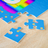 パズルハッピーバースデーカラフルキャンドル ジグソーパズル (側面)