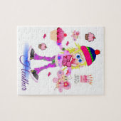 パズルハッピーバースデーケーキバタフライ ジグソーパズル (横)