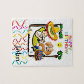 パズルハッピーバースデードッグカップケーキ ジグソーパズル (横)