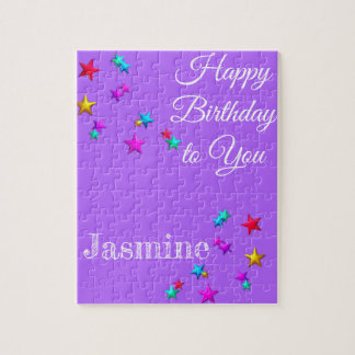 パズルハッピーバースデーパープルスターズ ジグソーパズル