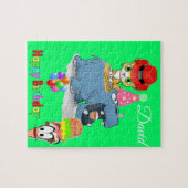 パズルハッピーバースデーヒッポタマスキャットアイスクリーム ジグソーパズル (横)