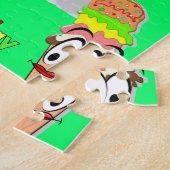 パズルハッピーバースデーヒッポタマスキャットアイスクリーム ジグソーパズル (側面)