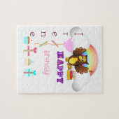 パズルハッピーバースデーフクロウカップケーキ ジグソーパズル (横)