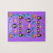 パズルハッピーバースデーペンギンピンクピッグズ ジグソーパズル (横)