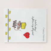 パズルハートネズミチーズチーシー ジグソーパズル (横)