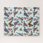 パズルバタフライバードヴィンテージ ジグソーパズル (横)