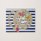 パズルバタフライフローラストライプ ジグソーパズル (横)