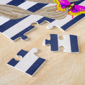 パズルバタフライフローラストライプ ジグソーパズル (側面)