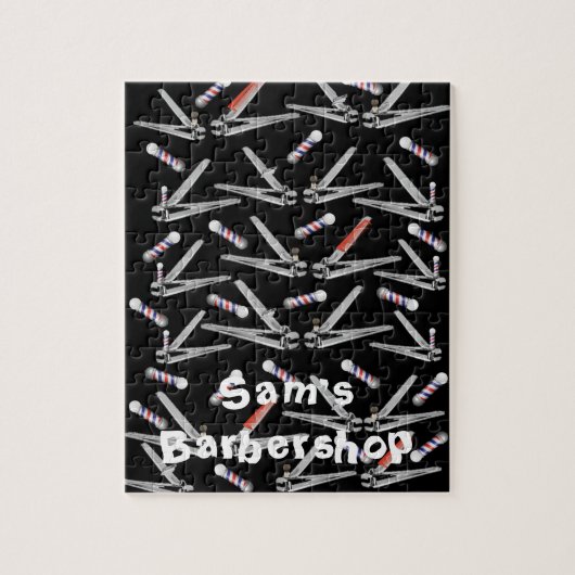 パズルバーバーショップクリッパーズ理容師ポール ジグソーパズル (縦)