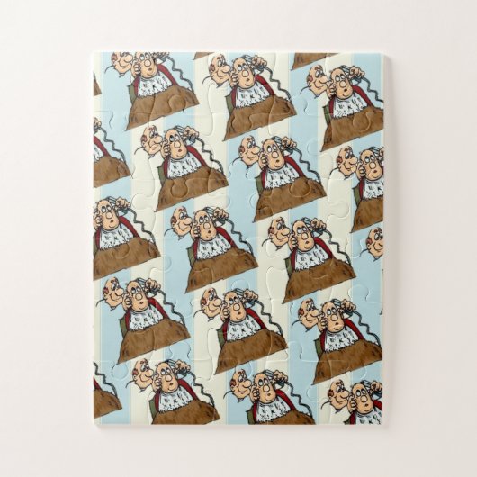 パズルバーバーショップ理容師 ジグソーパズル (縦)