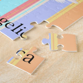 パズルパステルストライプスワンズ ジグソーパズル (側面)