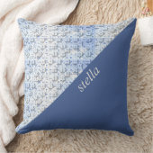 パズルパターモノグラムのン装飾用クッション クッション (ブランケット)