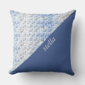 パズルパターモノグラムのン装飾用クッション クッション (正面)