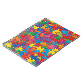 パズルパターンノートブック – クリエイティブマインド ノートブック (左側)