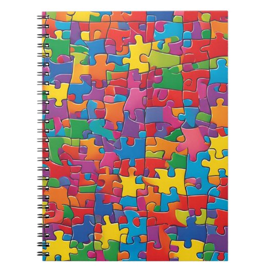 パズルパターンノートブック – クリエイティブマインド ノートブック (正面)
