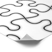 パズルパターン(イメージの追加) ポスター (角)