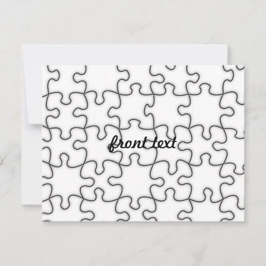 パズルパターン（イメージの追加） 招待状 (正面)