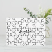 パズルパターン（イメージの追加） 招待状 (スタンド正面)