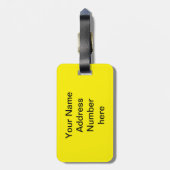 パズルパーソナライズされた ラゲッジタグ (裏面縦)