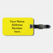 パズルパーソナライズされた ラゲッジタグ (裏面横)