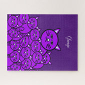 パズルパープルキャッツ ジグソーパズル (横)