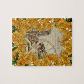 パズルビクトリアンフローラ花 ジグソーパズル (横)