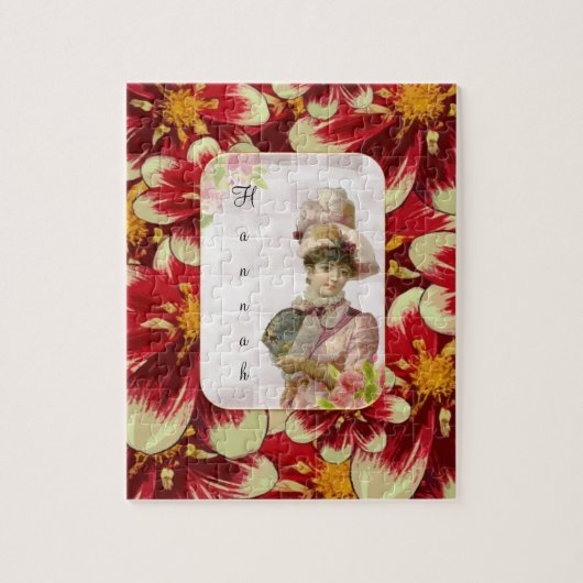 パズルビクトリアン花フローラ ジグソーパズル (縦)