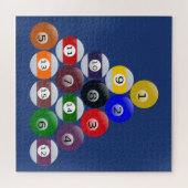 パズルビリヤードのボールがラック ジグソーパズル (横)