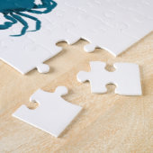 パズルビーチおもしろいタコ犬ファミリーカー ジグソーパズル (側面)