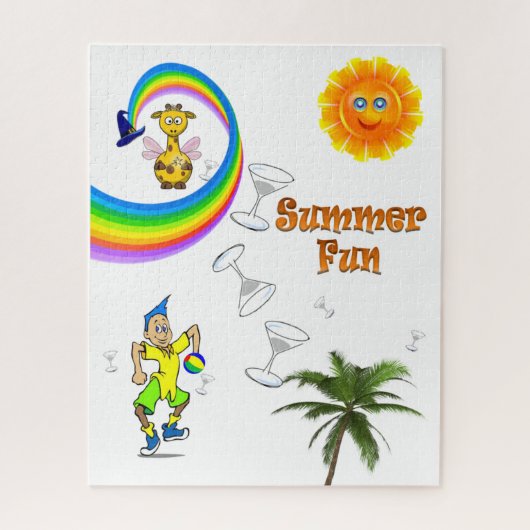 パズルビーチおもしろいレインボーキリン ジグソーパズル (縦)