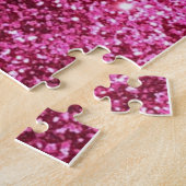 パズルピンクグリッター猫 ジグソーパズル (側面)