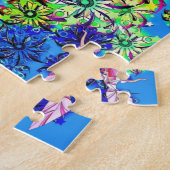 パズルピンクフェアリーキャットキットンフローラ ジグソーパズル (側面)