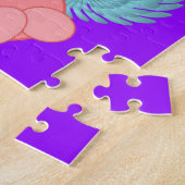 パズルピンクラビットレインボーサンクラウド ジグソーパズル (側面)