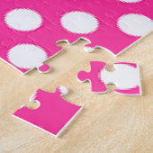 パズルピンク水玉模様パリフランス ジグソーパズル (側面)