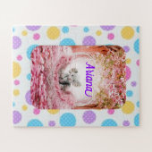 パズルピンク象 ジグソーパズル (横)