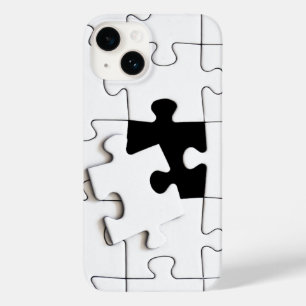 パズルピースお洒落おもしろい白黒 Case-Mate iPhone 14ケース