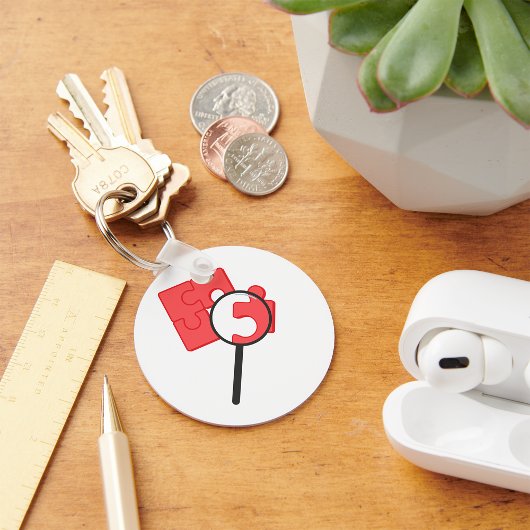 パズルピースのキーチェーン キーホルダー