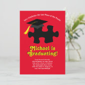 パズルピースの卒業パーティー 招待状 (スタンド正面)