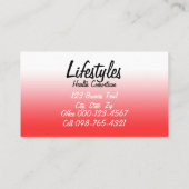 パズルピースオンフォークテインズプロフェッショナルヘルス 名刺 (裏面)