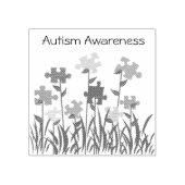 パズルピースガーデン自閉症意識スタンプ ラバースタンプ (インプリント)