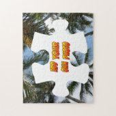 パズルピースパズル:ヤシの木、独自の写真を追加 ジグソーパズル (縦)