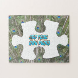 パズルピースパズル：孔雀の羽、写真を追加 ジグソーパズル