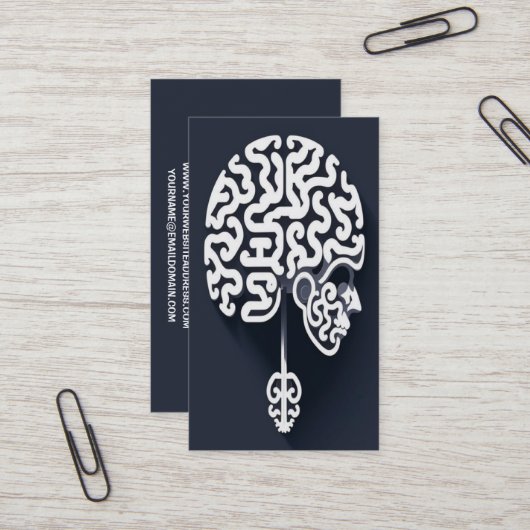 パズルピースブレインアート 名刺 (正面/裏面インサイチュ)