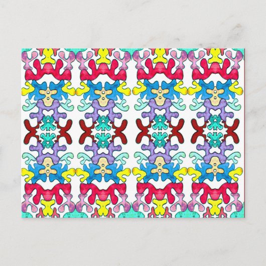 パズルピースワンポストカード ポストカード (正面)