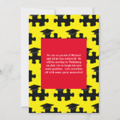 パズルピース卒業党 招待状 (裏面)